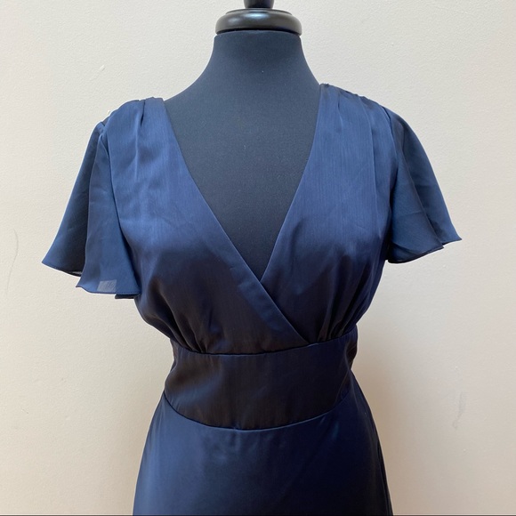 Alfred Sung Midnight Blue Formal Sample Dress - Picture 5 of 7